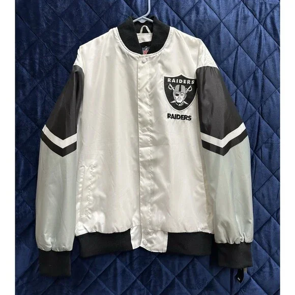 NFL vintage LA Los Angeles Raiders Fanimation men size large football jacket